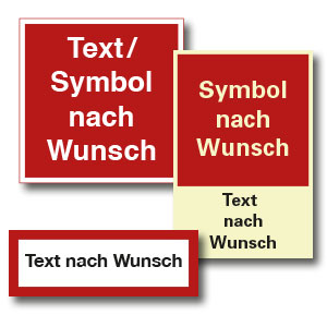 individuelle Brandschutzzeichen