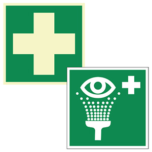 Erste Hilfe-Schilder