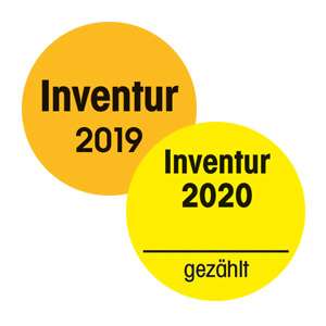 Inventuraufkleber