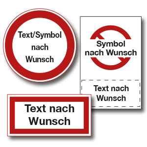 individuelle Verbotszeichen