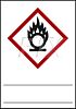 GHS-Symbol brandfördernd - zum Selbstbeschriften