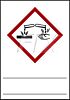 GHS-Symbol ätzend - zum Selbstbeschriften