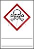 GHS-Symbol giftig - zum Selbstbeschriften