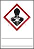 GHS-Symbol gesundheitsschädlich - zum Selbstbeschriften