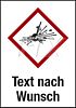 GHS-Symbol mit Text nach Wunsch