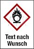 GHS-Symbol mit Text nach Wunsch