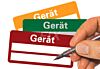 Geräte-Nummer - zum Selbstbeschriften