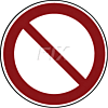 Allgemeines Verbotszeichen