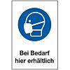Maske tragen - bei Bedarf hier erhältlich
