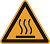 Warnung vor heißer Oberfläche