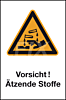 Vorsicht! Ätzende Stoffe