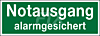 Notausgang alarmgesichert