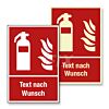 Feuerlöscher mit Text nach Wunsch