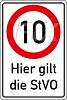 10 km/h - StVO
