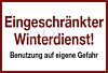 Eingeschränkter Winterdienst