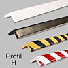 Eckschutzprofil H - flach, selbstklebend