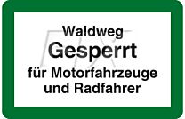 Waldweg gesperrt!