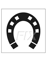 Symbol Hufeisen - Hinweis auf Reiter