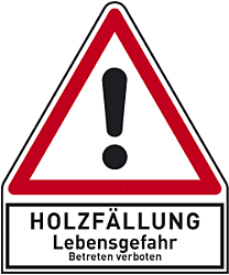 Holzfällung Lebensgefahr