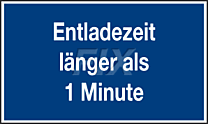 Entladezeit länger als 1 Minute