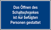 Das Öffnen des Schaltschrankes