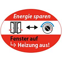 Energie sparen - Fenster auf, Heizung aus!