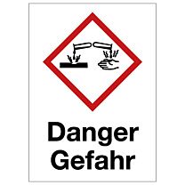 Ätzwirkung - Danger / Gefahr