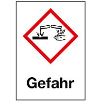 Ätzwirkung - Gefahr