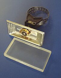 Schilderträger mit Spannband