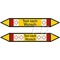 Rohrleitungskennzeichen - Gruppe 4 - brennbare Gase