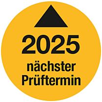 Prüfplakette - Nächster Prüftermin - 2025, Ø 30mm