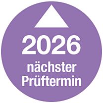 Prüfplakette - Nächster Prüftermin - 2026, Ø 30mm