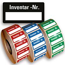 Inventar - Nr. - zum Selbstbeschriften