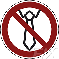 Bedienung mit Krawatte verboten