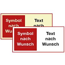 Kombi-Brandschutzzeichen nach Wunsch