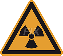 Warnung vor radioaktiven Stoffen oder ionisierenden Strahlen