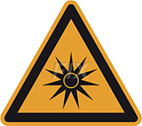 Warnung vor optischer Strahlung
