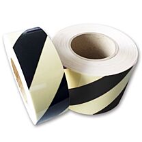 Warnstreifen langnachleuchtend schwarz