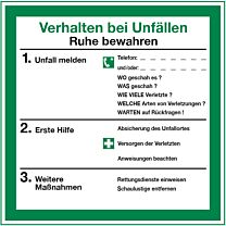 Verhalten bei Unfällen