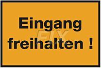 Eingang freihalten!