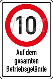 10 km/h - Betriebsgelände