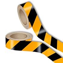 Warnmarkierungsband, reflektierend, gelb/schwarz - 3M