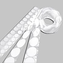 Klettpunkte, selbstklebend, weiß