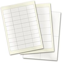 Blanko-Etiketten - Polyester, transparent matt 