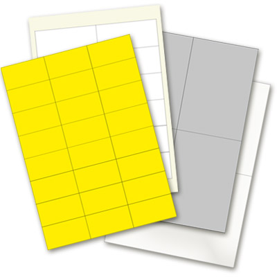 Blanko-Etiketten für Laserdrucker, Kopierer, Inkjetdrucker und Thermotransferdrucker